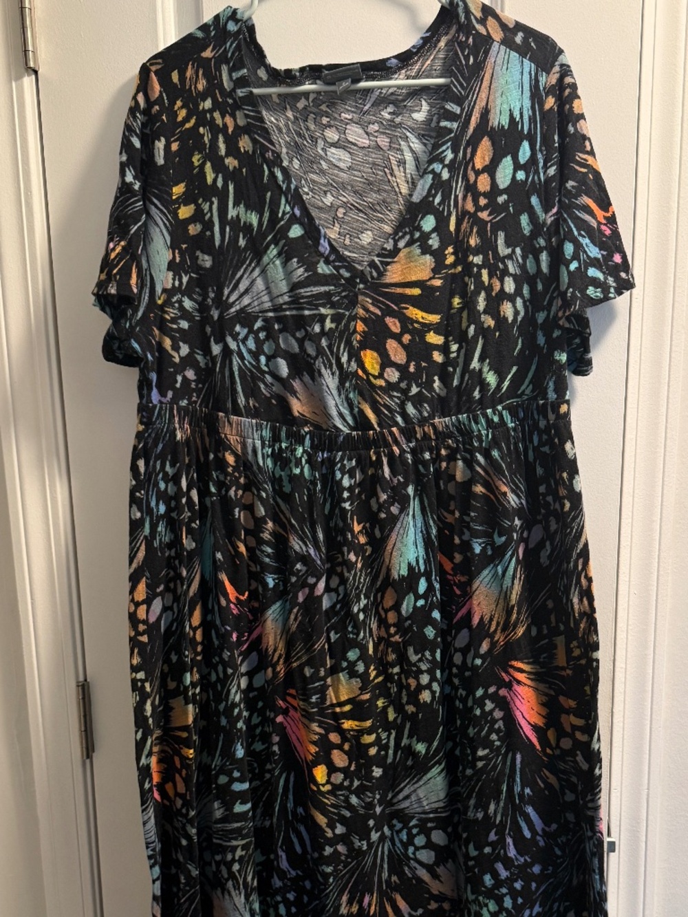 TORRID Maxi Cotton Slub Babydoll Beach Dress, Size 2/2X - Picture 2 of 5